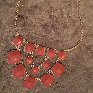 Red 3 layer necklace
